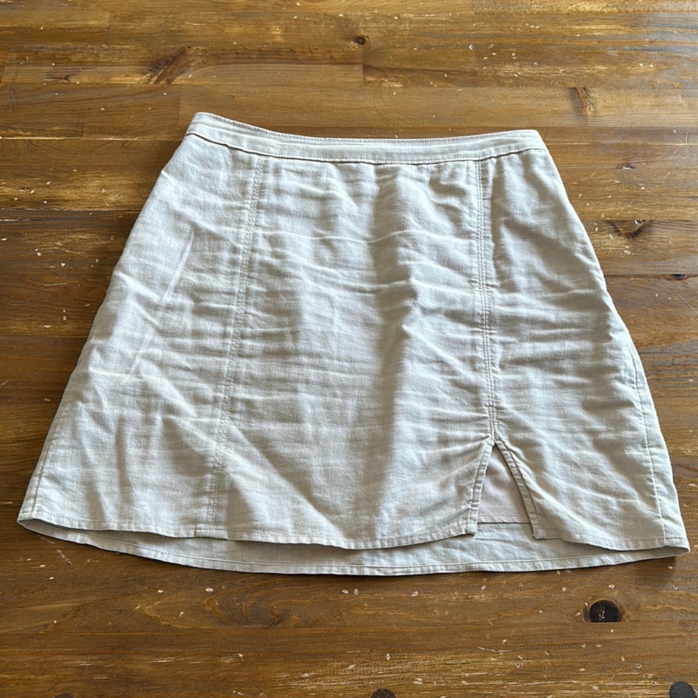 Abercrombie tan linen skirt